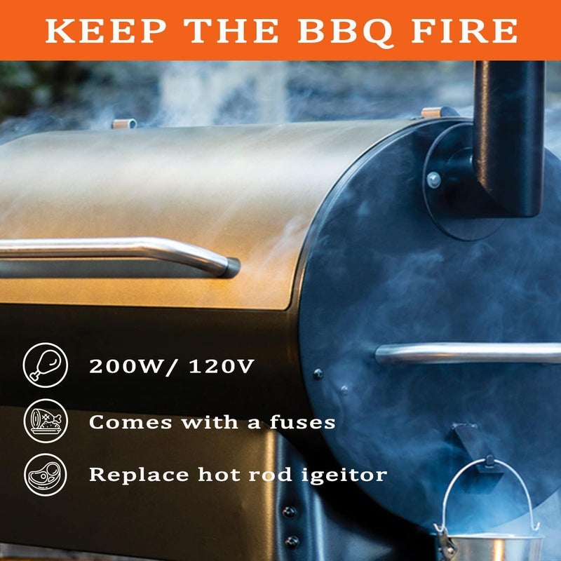 FCCUM Replacement Hot Rod Ignitor Kit for Traeger Wood Pellet Grills,with 2 Sets of Hot Rod Igniter, 2 Fuses - Image 3